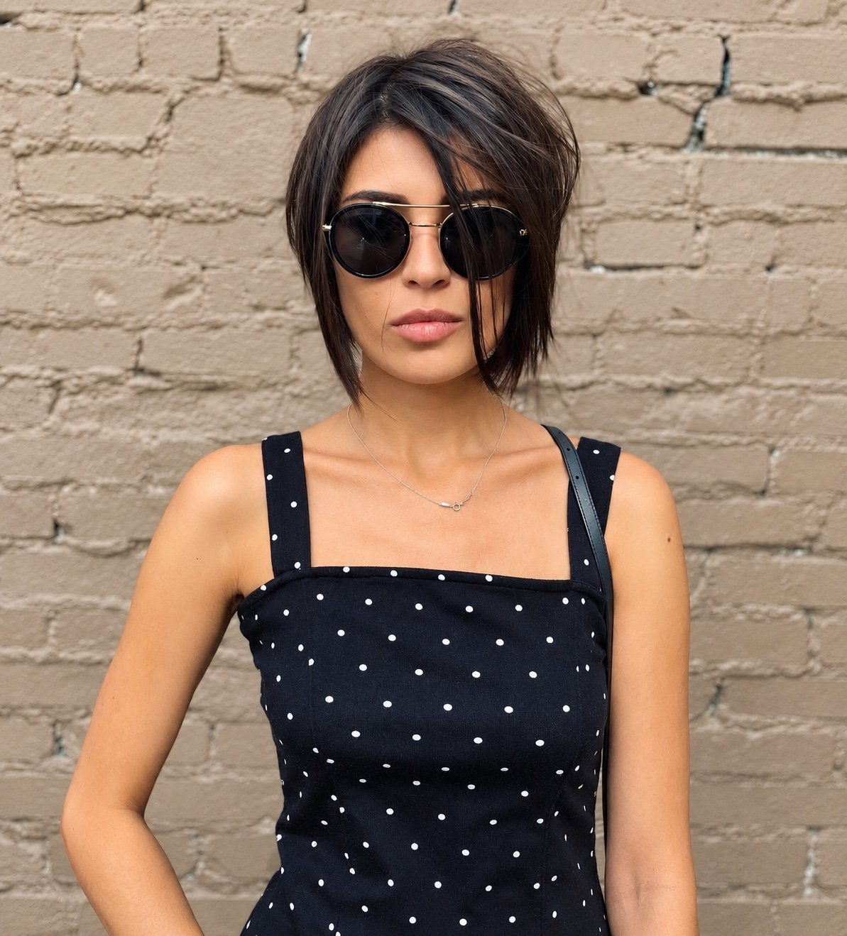 Asymmetrical bob haircut by Andrii Gerashchenko