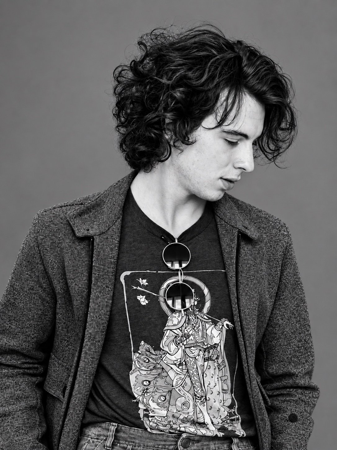 Men’s curly haircut by Andrii Gerashchenko